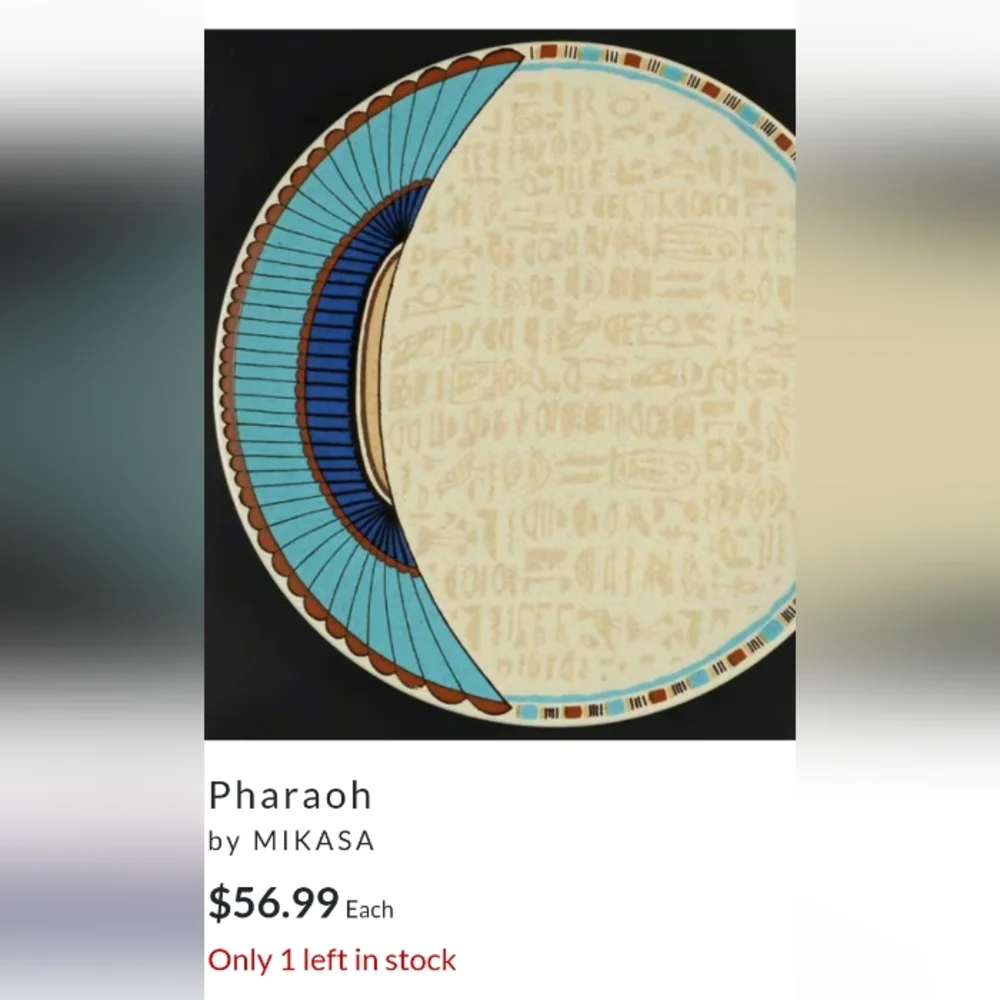 Pharaoh Mikasa Indian Feast 8